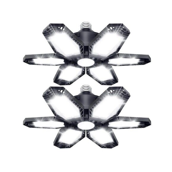 TANBABY 2 Pack LED Garage Lights, 150W Deformable Best Garage Light Ceiling LED - Picture 1 of 2